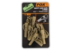 Fox Edges Lead Clips + Pegs Trans Khaki