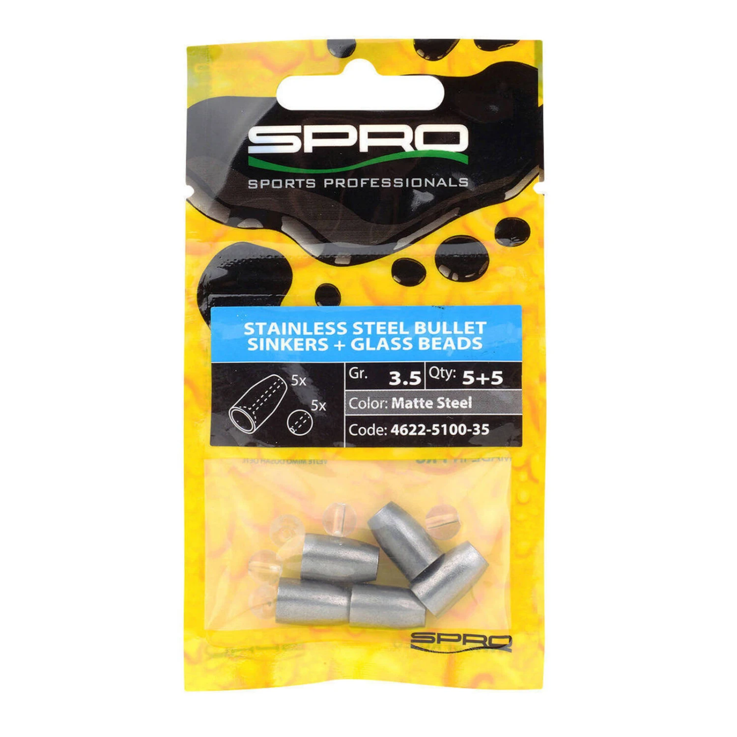 Spro Stainless Steel Bullet Sinkers 4 Spro Stainless Steel Bullet Sinkers - Afbeelding 2